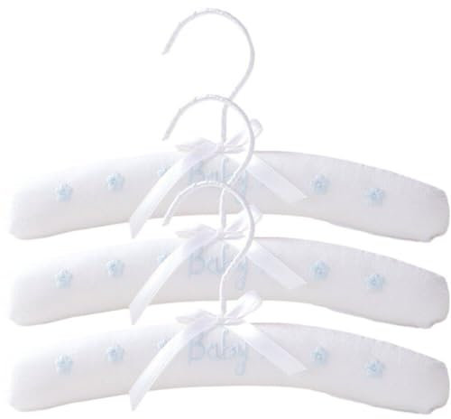 Tsffae 3 Stück Gepolsterte Baby-kleiderbügel, Kinder-kleiderbügel, Schwamm-kleiderbügel, Einfacher Natürlicher Haushalt, Geeignet Für Die Aufbewahrung Im Kleiderschrank, 26 cm