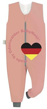 Odenwälder Baby Jersey-Schlafsack mit Füßen | Hopsi Hose 0,5 TOG | Sommer Schlafsack Overall (836, 86/92)