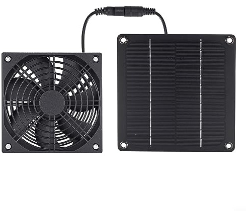 Ventilateur d'extraction compact à panneau solaire pour serre d'abri de jardin, 12 V, garde l'air frais