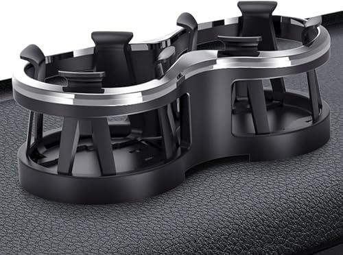 Portabicchiere doppio per auto, portabicchieri per auto, portabicchieri da auto, con base di montaggio regolabile, portabicchieri, portabottiglie d'acqua per auto, camion,