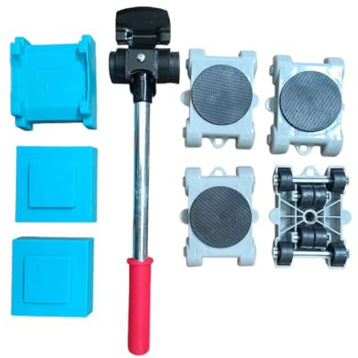 Patins pour meubles - Outil de levage de meubles avec roulettes - Pour meubles lourds - Charge maximale : 551,16 kg - Kit d'outils pour déplacer des appareils