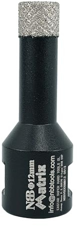 NBB Punta diamantata fresa diamantata con M14 Ordina a forma di matrice corona diamante per forare in porcellana ceramica piastrelle granito marmo secco umido per smerigliatrice angolare (12mm)