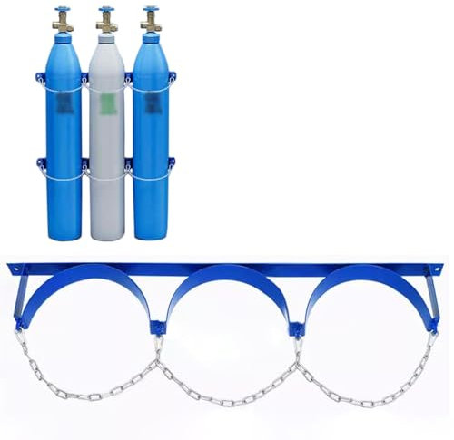 Support de Cylindre Support mural pour bouteille de gaz, support de réservoir d'oxygène robuste à montage au sol, support de réservoir de gaz propane pour réservoir d'azote de 4 à 12 pouces de diamètr