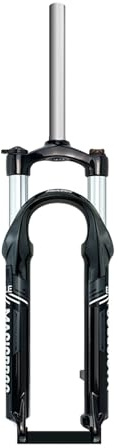 BSFHQS Mountainbike Federgabel 20 24er Kinder Fahrrad Gabeln Federweg 100mm Scheibenbremse Fahrrad Mechanische Gabel QR 9 * 100mm Schnellspanner Vorderradgabel Manuelle(Black Gray,24)