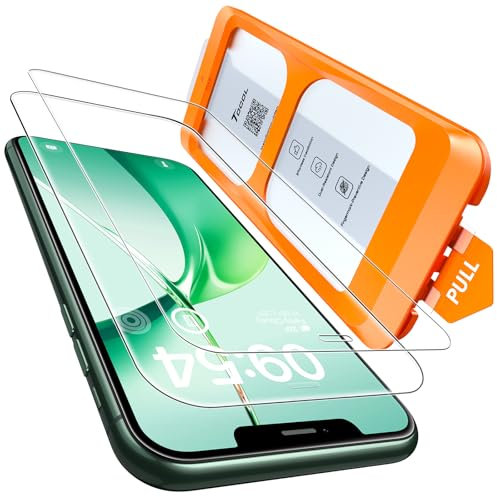 TOCOL 2 Pack for iPhone 11 Pro Max and iPhone XS Max Screen Protector 6.5-Inch, Instant Installation, 16FT Military Grade Shatterproof, Tempered Glass, Case Friendly, HD Clear Coverage Protection