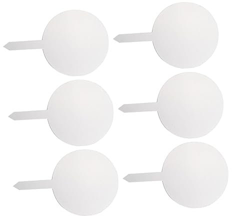 CAXUSD Acryl-pflanzenetiketten 6 Stück Rundes Design Für Gartenpflanzen Etiketten Einfach Einzusetzen Tragbar Für Die Gartenarbeit