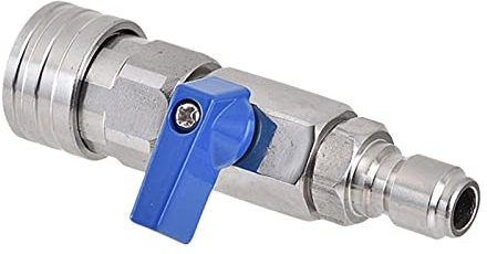 TRELVEX Kugelhahn-Ersatzteile, einfach zu installierendes Zubehör, leichte Wasserrohrkupplung, Hochdruckreiniger-Kugelhahn für die Terrassenreinigung, 3 x 8 Zoll
