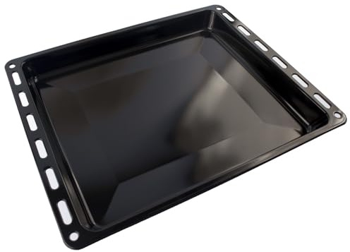 Self Spares - Teglia smaltata 465 x 375 x 40 mm, nero compatibile con Siemens, Neff, Bosch, Constructa, teglia da forno 00742637