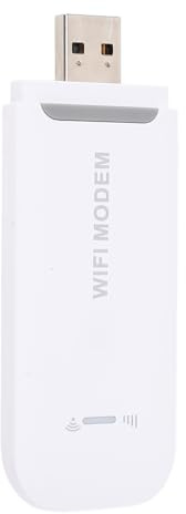 Annadue 4G LTE USB Mobile Hotspot, 150 Mbit/s entsperrte Mobile Hotspot mit SIM Kartensteckplatz, WiFi Modem tragbarer Router für Geschäftsreisen, Support 8 Connected Devices (White)