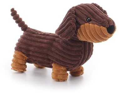 Apricot Lamb Henry - Peluche a forma di cane da tasso per bambini, morbido e carino, per bambine e ragazzi, colore: marrone, 27 cm