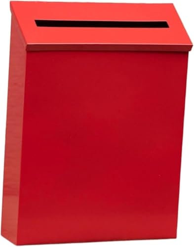 NSTVVEE Cassetta Postale da Parete, Porta giornali, Cassetta Postale Decorativa Antipioggia, Cassetta Postale in Metallo per casa, Ufficio, cancello Esterno (E)