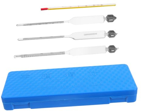 CONGARTENO 1Set Triple Scale Alcohol Hydrometer Kit for Home Brewing Accurate Alcohol Content Measurement Reusable Versatile Hydrometers for Wine Making Spirits Alcohol