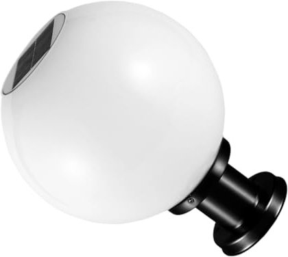 Operitacx Lámpara Solar de para Iluminación Automática Resistente al Agua 20Cm Decoración Exterior Luz Solar LED para Poste Uso y Patio