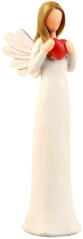 Freundschaftsgeschenke für Frauen, Mutter, Oma: Dekofigur, Frauen-Freundschaftsgeschenk, handbemalte Harz-Skulptur, Geburtstag, coole Engel-Figur, Dekorationen (Engel)