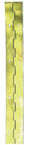 Bisagra - bisagra piano de hierro latonado, tamaño 32 mm, en rollo de 50 metros, ideal para aplicaciones de carpintería y construcción.