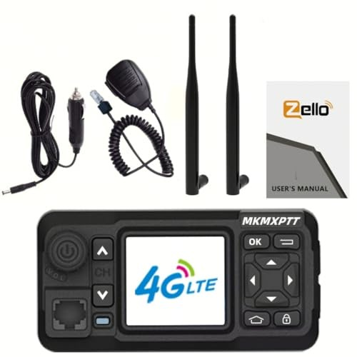 MKMXPTT 4G POC Mobile Radio Two-way Car Walkie Talkie Zello GPS Long Distance Android WiFi Bluetooth For Vehicle Fleet transpor