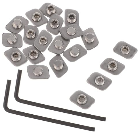 BAZEITFLOW 20PCS 304 Stainless Steel Window Limiter Lock Stoppers for Casement Windows Security Restrictor Blocks with Flat Panel Fixing Pegs Suitable for Office and Home