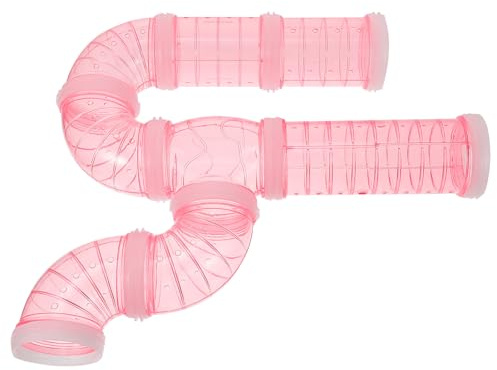 YARNOW Set 12 Pezzi Tunnel Labirinto Fai da Te per Gabbia Criceti in Plastica Resistente, Accessori Modulari per Criceti Nani e Piccoli Animali, Collegabile per Gioco Esterno e Interno