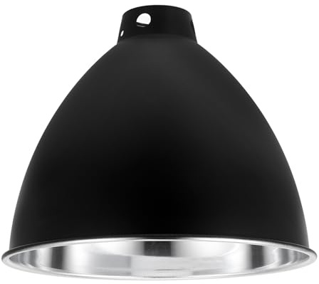Toyvian Reptile Lamp Shade Iron Reptile Light Fixture Protector Black Suitable for E27 Lamp Holder Reducing Energy Consumption Maximises Light Utilisation