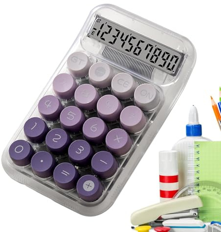 Calculadora mecánica – Transparente | Máquina cálculo matizada | 9