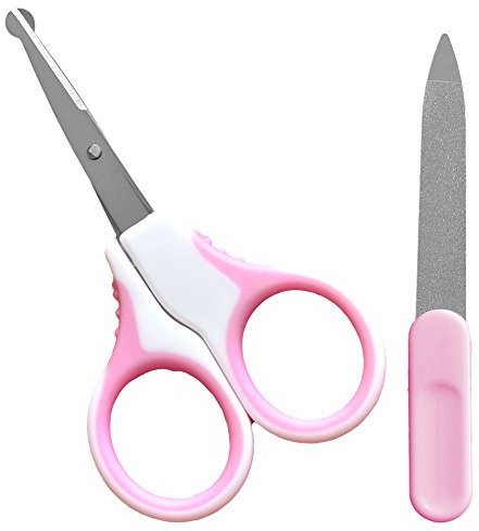 K-Pro Baby Nagelschere Nagelfeile 1 Set rosa - Für Neugeborene Babys