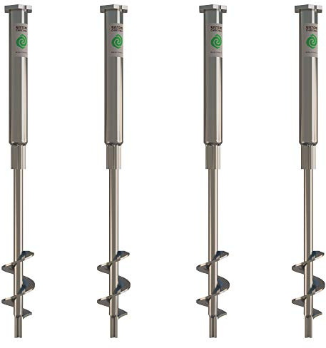 T-Block Kit de 4 vis d'ancrage au sol T-Block classe T3, 50 cm, ø 28 -14 mm, M10, zingage électrolytique