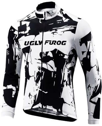 UGLY FROG HWCX01 Winter Jersey Thermisches Fahrradtrikot Vlies Thermo Langarm Shirt Herren Fahrradbekleidung XS-6XL