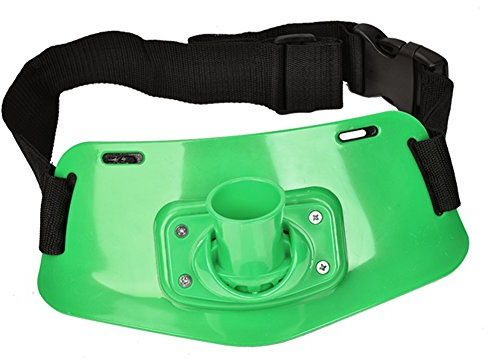 Kampfgürtel Einstellbare Angelgürtel Taille Stange Polhalter Racks Halter Gürtel für Fisch Bekämpfen Zubehör(Grün)