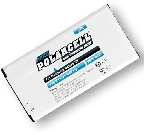 Ersatz Akku passend für Samsung Galaxy S5 Galaxy S5 LTE Plus GalaxyS5 Neo GalaxyS5 Active (Ersetzt Originalakku EB-BG900BBE) Polarcell