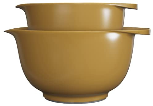Rosti Victoria Rührschüssel, Rührschüssel-Set mit 2 Schüsseln 2 + 3 Liter, Curry