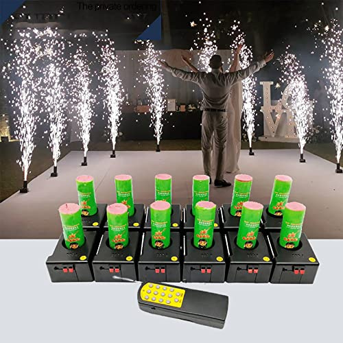 咚呱 Ricevitore Pirotecnico Freddo, Macchina per Fuochi D'Artificio A Fontana Fredda, Sistema di Controllo Remoto Wireless, 8/12 Ricevitori, Attrezzatura Scenica,12pcs