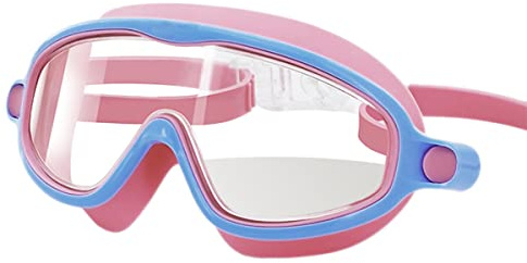 Tailloday Boys Girls Swim Goggles Anti-Fog UV Protection Wide Clear Vision No Leaking Swimming Goggles for kids 3-15,Pink