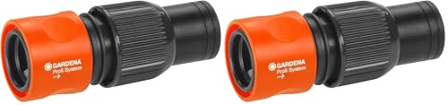 Gardena Profi-System-Schlauchstück, 30 x 20 x 20 cm, 2er Pack, Orange, Kunststoff, Made in Germany