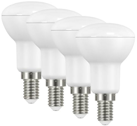 E14 LED Light Bulb, R50 Reflector Bulb Small Screw, 4.9W 450lm, 40W Equivalent E14 SES Bulb, Warm White 3000K, SES LED Spotlight Bulbs Screw Fitting, 110° Wide Angle, Non-dimmable, Pack of 4