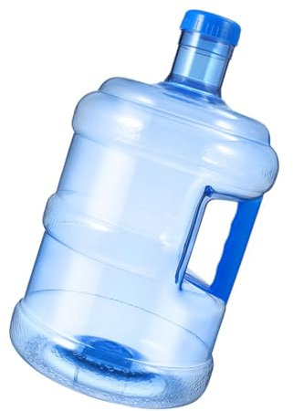 Happyyami Seau à Main D’Eau 7l en Pet, Couvercle Hermétique, Léger, pour Camping et Voyage, Réservoir D’Eau Extérieur Bleu