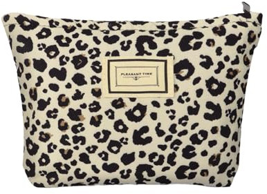 Tasche Leopardenmuster, Kosmetiktasche, 9.84 * 2.75 * 7.87Zoll Reise Kosmetiktasche mit Reißverschluss, Kosmetiktasche Aufbewahrungstasche, für Damen und Mädchen Schminktasche