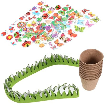 SUPVOX 5 Juegos Taza De Plántulas De Pulpa Cuarto De Claro Vivero De Plantas Copas De Pulpa En Crecimiento Macetas De Vivero Maceta De Bricolaje Siembra Inicial