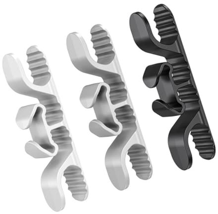 HOMSFOU 3pcs Adhesive Cable Organizer Hooks for Kitchen Appliances Flexible Silicone Cord Holders to Secure and Manage Power Cords and Cables