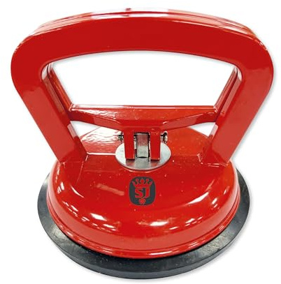 Spear & Jackson ASCS118 Ventosa Simple - Herramienta Elevadora para Vidrio, Granito, Azulejo, Metal y Madera, Capacidad 50 kg, Bloqueo y Liberación Fácil