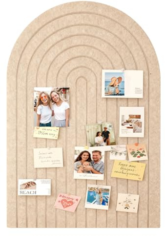 Pinnwand Filz Selbstklebend Groß, 60 x 40cm Filzwand, Kinderzimmer Dekorative Pinnwand, Filz Pinnwand Faltbare Memo Boards Bulletin für zu Hause, im Büro, Helles Kamel
