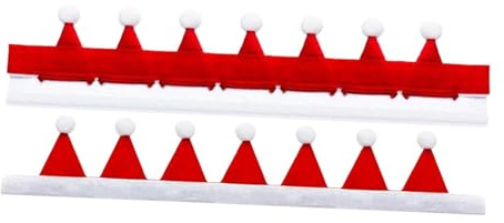 Aymzbd 2Pcs Weihnachten Zügelüberzüge für Pferde, Christmas Horse Rein Covers, Zaumzeug Abdeckung, Weihnachtspferdekostüm-Accessoires für Foto-Requisiten Feiertage Partys Stallfeste