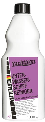 Yachticon Unterwasserschiff Reiniger 1000 ml | entfernt Algen, Muscheln, Kalk & Wasserlinienverschmutzungen | kraftvoller Bootsreiniger für GFK, Gelcoat & Lack | für Segelboot, Motorboot & Yacht