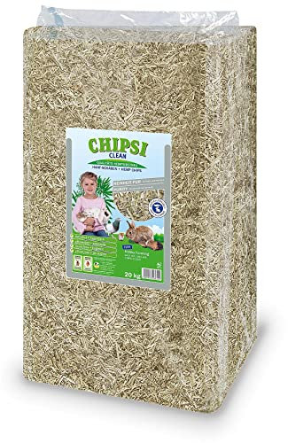 Supravit Hanfeinstreu Ballen Pferdeeinstreu - TierWohl CLEAN Hanf ist für allergische und Sensible Pferde, 1er Pack (1 x 20 kg)