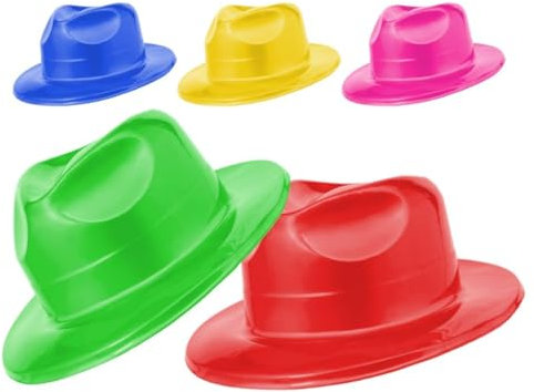 CAPRILO Lote de 15 Sombreros de Fiesta Decorativos en Colores Surtidos Cowboy Artículos de Cotillones. Complementos para Fiestas y Eventos. Decoración Original para Bodas, Comuniones y Cumpleaños.DC