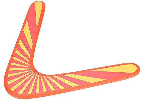 Boomerang Wooden Orange Throwback V-förmige Boomerang Flying Disc Wurffang für Kinder Spiele im Freien Sport Spielzeug
