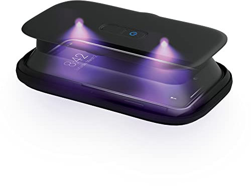 HoMedics UV-Clean Smartphone Sanitizer UVC Desinfektionsgerät | Schneller als jeder andere UV Sterilisator auf dem Markt | Tötet bis zu 99,9% der Bakterien und Viren auf DNA-Ebene, ohne Chemikalien