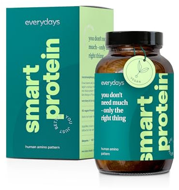everydays – smap® Tabletten – 100% reiner Aminosäuren Komplex hochdosiert – vegan & in Deutschland hergestellt – kristalline Aminosäuren gewonnen aus Fermentation (180 Tabletten)