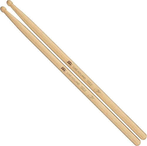 Meinl Stick & Brush Luke Holland Signature Drumsticks (16,2 Zoll) - American Hickory - Schlagzeug Sticks (SB600) | U.S. Hickory Drumsticks, runde Spitze, kurzer Kegel, Gewicht und Tonhöhe abgestimmt