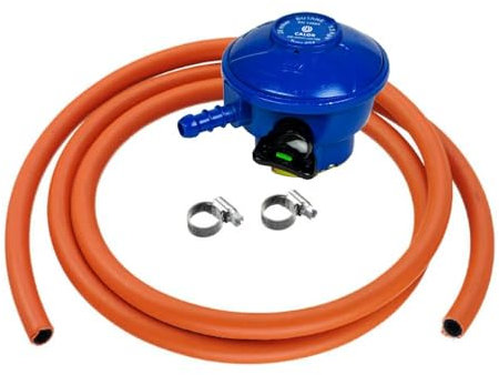 CALOR GAS Brand Butane 21Mm Gas Regulator 2Mt Hose & 2 Clips