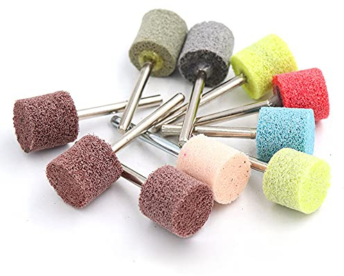 1/5/10Pcs Nylon Fiber Polierscheibe Schleifscheibe 1/8'' Schaft für Dremel 150-1000 Körnung,5Stk,600